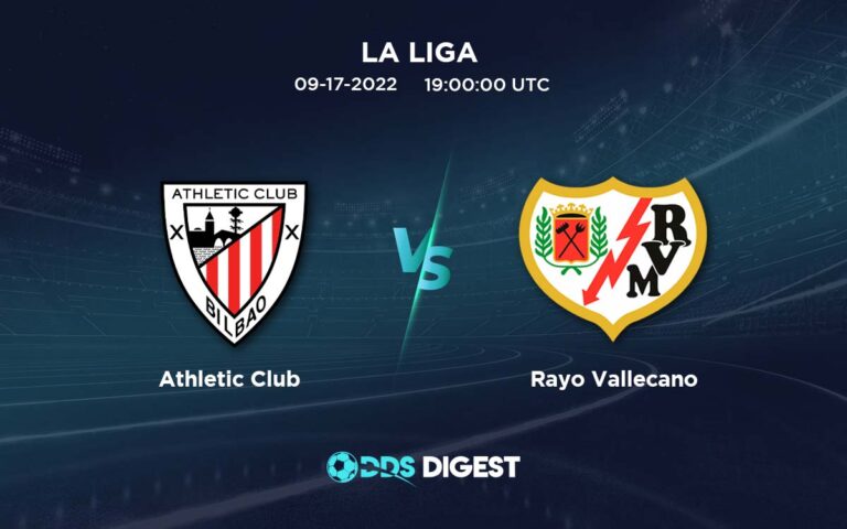 Athletic Club Vs Rayo Vallecano Betting Odds, Predictions, And Betting Tips- La Liga