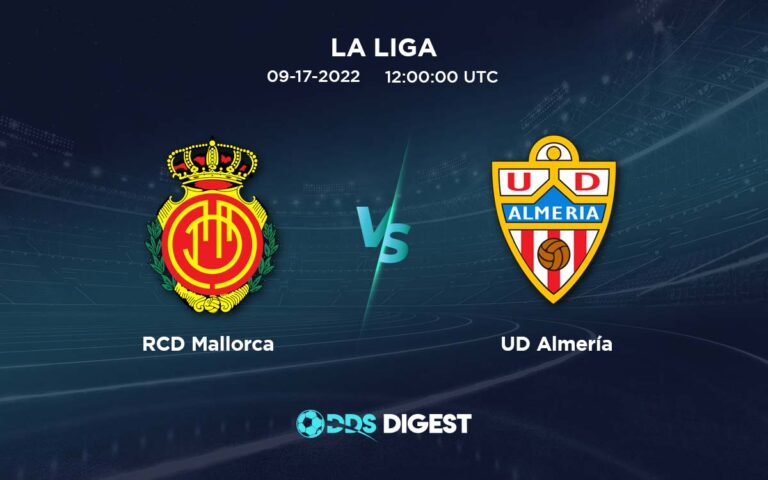 RCD Mallorca Vs UD Almería Betting Odds, Predictions, And Betting Tips- La Liga