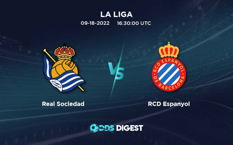Real Sociedad Vs RCD Espanyol Betting Odds, Predictions, And Betting Tips- La Liga